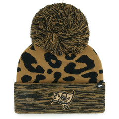 Tampa Bay Buccaneers '47 Women's Rosette Cuffed Knit Hat with Pom Brown | 47 brand
