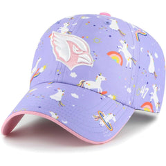 Arizona Cardinals '47 Girls Preschool Unicorn Clean Up Adjustable Hat Lavender | 47 brand