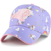 Carolina Panthers '47 Girls Preschool Unicorn Clean Up Adjustable Hat Lavender | 47 brand