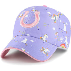 Indianapolis Colts '47 Girls Preschool Unicorn Clean Up Adjustable Hat Lavender | 47 brand