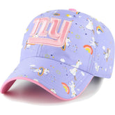 New York Giants '47 Girls Preschool Unicorn Clean Up Adjustable Hat Lavender | 47 brand