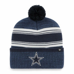 Dallas Cowboys '47 Fadeout Cuffed Knit Hat with Pom Navy | 47 brand