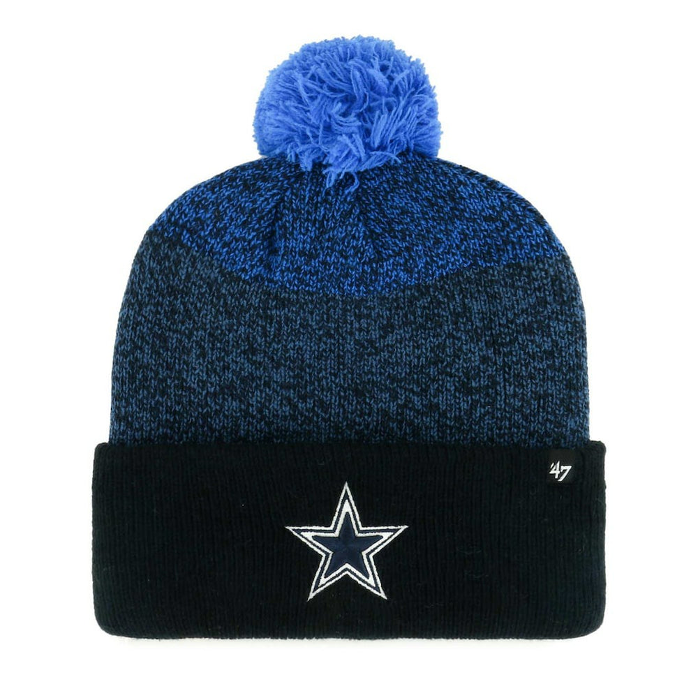 Dallas Cowboys '47 Dark Freeze Cuffed Knit Hat with Pom Navy | 47 brand