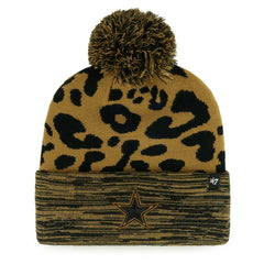 Dallas Cowboys '47 Women's Rosette Cuffed Knit Hat with Pom Tan | 47 brand