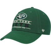 New York Jets '47 Vernon Clean Up Adjustable Hat Green | 47 brand