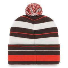 Cleveland Browns '47 Powerline Cuffed Knit Hat with Pom Brown | 47 brand