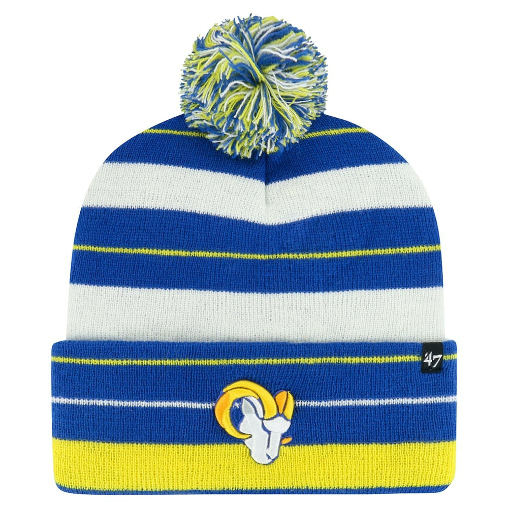 Los Angeles Rams '47 Powerline Cuffed Knit Hat with Pom Royal | 47 brand