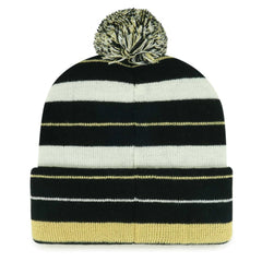 New Orleans Saints '47 Powerline Cuffed Knit Hat with Pom Black | 47 brand
