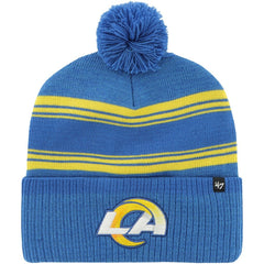 Los Angeles Rams '47 Fadeout Cuffed Knit Hat with Pom Royal | 47 brand