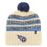 Tennessee Titans '47 Tavern Cuffed Knit Hat with Pom Cream | 47 brand