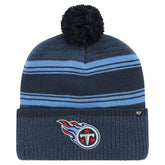 Tennessee Titans '47 Fadeout Cuffed Knit Hat with Pom Navy | 47 brand