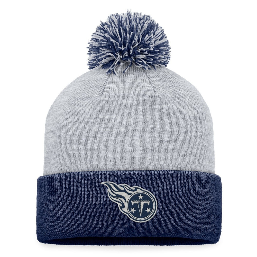 Tennessee Titans Women's Cuffed Knit Hat with Pom Gray | Fanatics