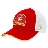Calgary Flames Fanatics Fundamental Adjustable Hat - Red/White - NHL