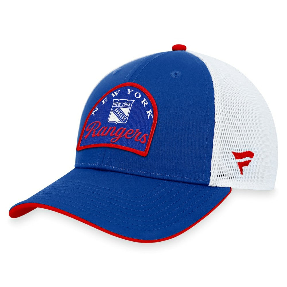 New York Rangers Fanatics Fundamental Adjustable Hat - Blue/White - NHL
