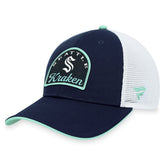 Seattle Kraken Fanatics Fundamental Adjustable Hat - Deep Sea Blue/White - NHL