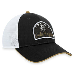 Vegas Golden Knights Fanatics Fundamental Adjustable Hat - Black/White - NHL
