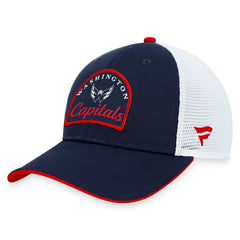 Washington Capitals Fanatics Fundamental Adjustable Hat - Navy/White - NHL
