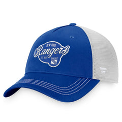 New York Rangers Fanatics Women's Fundamental Trucker Adjustable Hat - Navy/White - NHL