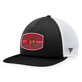 Chicago Blackhawks Fanatics Foam Front Patch Trucker Snapback Hat - Black/White - NHL