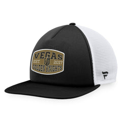 Vegas Golden Knights Fanatics Foam Front Patch Trucker Snapback Hat - Black/White - NHL