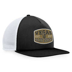 Vegas Golden Knights Fanatics Foam Front Patch Trucker Snapback Hat - Black/White - NHL