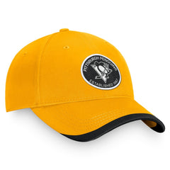 Pittsburgh Penguins Fanatics Fundamental Adjustable Hat - Gold - NHL