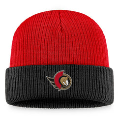 Ottawa Senators Fanatics Heritage Vintage Cuffed Knit Hat - Red/Black - NHL