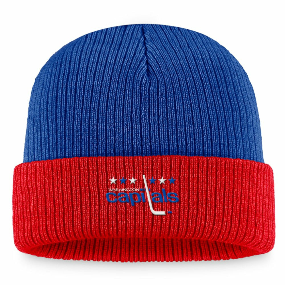 Washington Capitals Fanatics Heritage Vintage Cuffed Knit Hat - Blue/Red - NHL