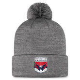 Washington Capitals Fanatics Authentic Pro Home Ice Cuffed Knit Hat with Pom - Gray - NHL