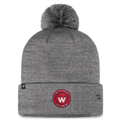 Washington Capitals Fanatics Authentic Pro Home Ice Cuffed Knit Hat with Pom - Gray - NHL