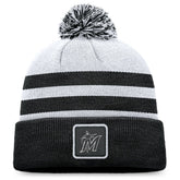 Miami Marlins Fanatics Cuffed Knit Hat with Pom - MLB