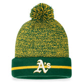 Athletics Fanatics Space-Dye Cuffed Knit Hat with Pom - MLB
