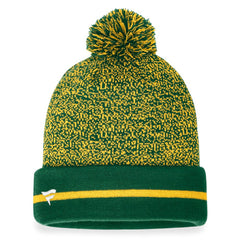 Athletics Fanatics Space-Dye Cuffed Knit Hat with Pom - MLB