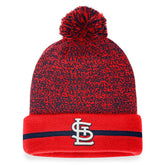 St. Louis Cardinals Fanatics Space-Dye Cuffed Knit Hat with Pom - MLB