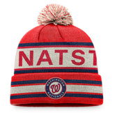 Washington Nationals Fanatics Hometown Slogan Cuffed Knit Hat with Pom - MLB