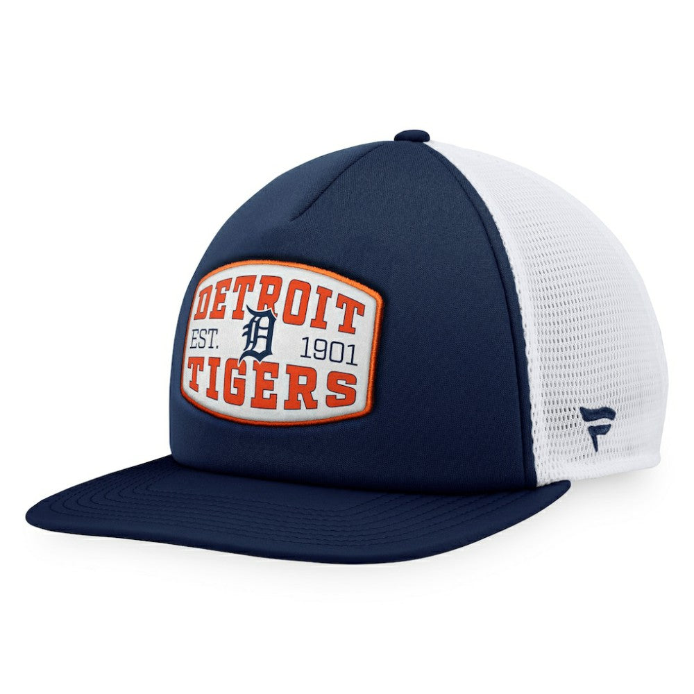 Detroit Tigers Fanatics Foam Front Patch Trucker Snapback Hat - MLB