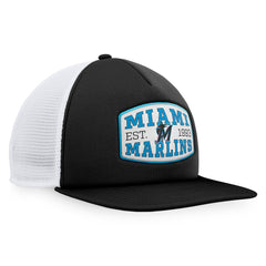 Miami Marlins Fanatics Foam Front Patch Trucker Snapback Hat - MLB