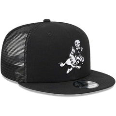 Dallas Cowboys New Era Retro Joe Main Trucker 9FIFTY Snapback Hat Black | NFL