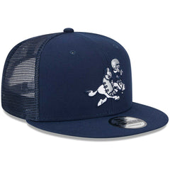 Dallas Cowboys New Era Retro Joe Main Trucker 9FIFTY Snapback Hat Navy | NFL