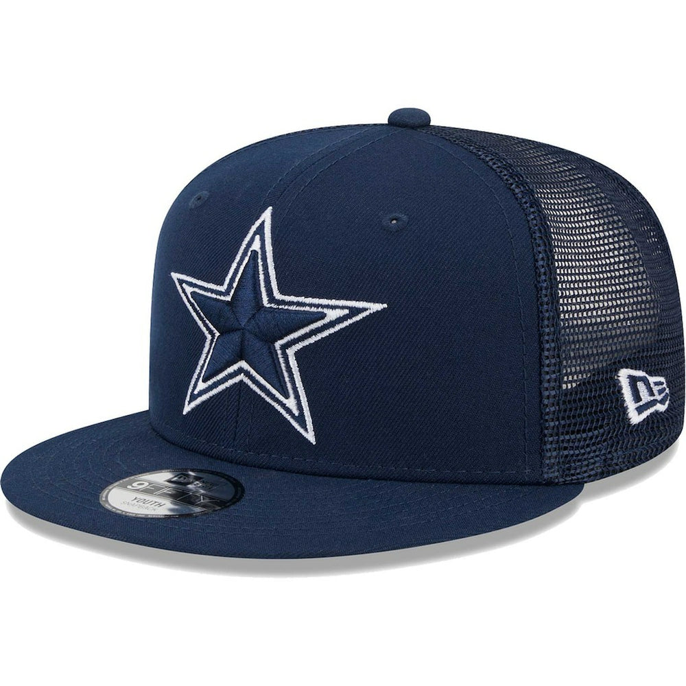 Dallas Cowboys New Era Youth Main Trucker 9FIFTY Snapback Hat Navy | NFL