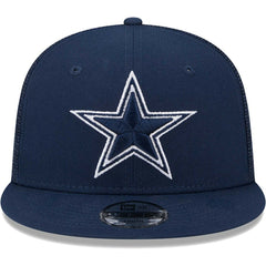Dallas Cowboys New Era Youth Main Trucker 9FIFTY Snapback Hat Navy | NFL