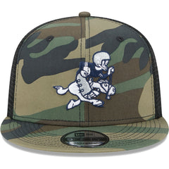 Dallas Cowboys New Era Retro Joe Main Trucker 9FIFTY Snapback Hat Camo | NFL
