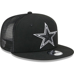 Dallas Cowboys New Era Youth Main B-Dub 9FIFTY Trucker Adjustable Hat Black | NFL