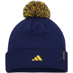 St. Louis Blues adidas COLD.RDY Cuffed Knit Hat with Pom - Blue - NHL