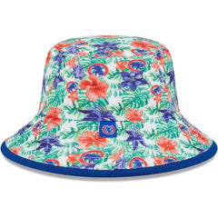 Chicago Cubs New Era Tropic Floral Bucket Hat Hats - MLB