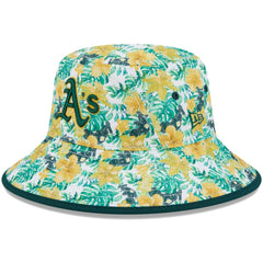 Athletics New Era Tropic Floral Bucket Hat Hats - MLB