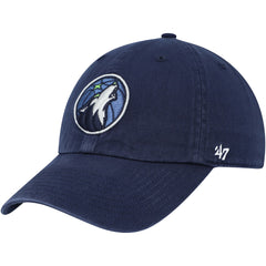 Minnesota Timberwolves '47 Core Logo Clean Up Adjustable Hat Navy - NBA