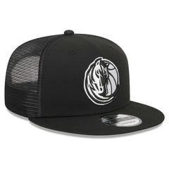 Dallas Mavericks 9FIFTY Snapback Trucker Hat Black - NBA
