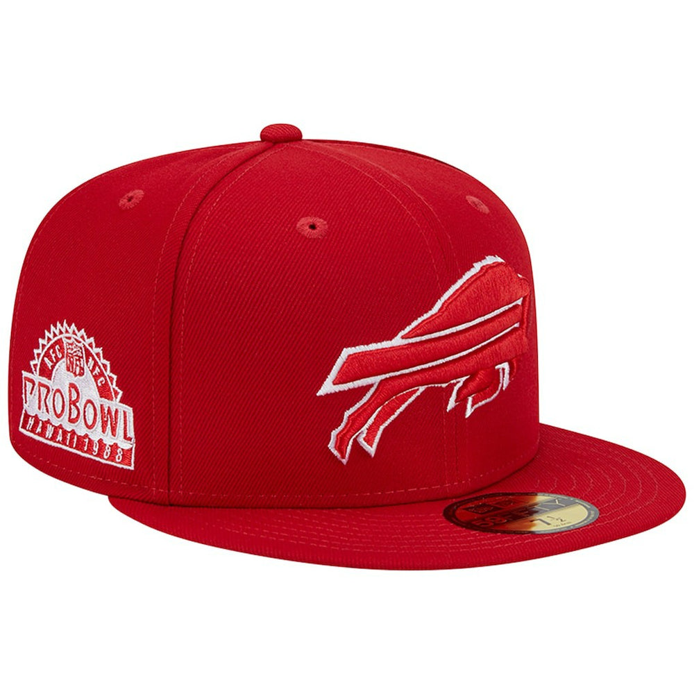 Buffalo Bills New Era 1998 Hawaii Pro Bowl Main Patch 59FIFTY Fitted Hat Scarlet | NFL