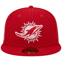 Miami Dolphins New Era 1993 Hawaii Pro Bowl Main Patch 59FIFTY Fitted Hat Scarlet | NFL